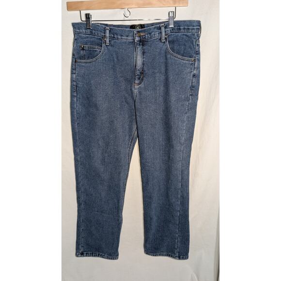 Redhead Mens Fleece Lined Straight Leg Jeans 36W 30L Bass Pro Hunting Camping - Picture 2 of 5